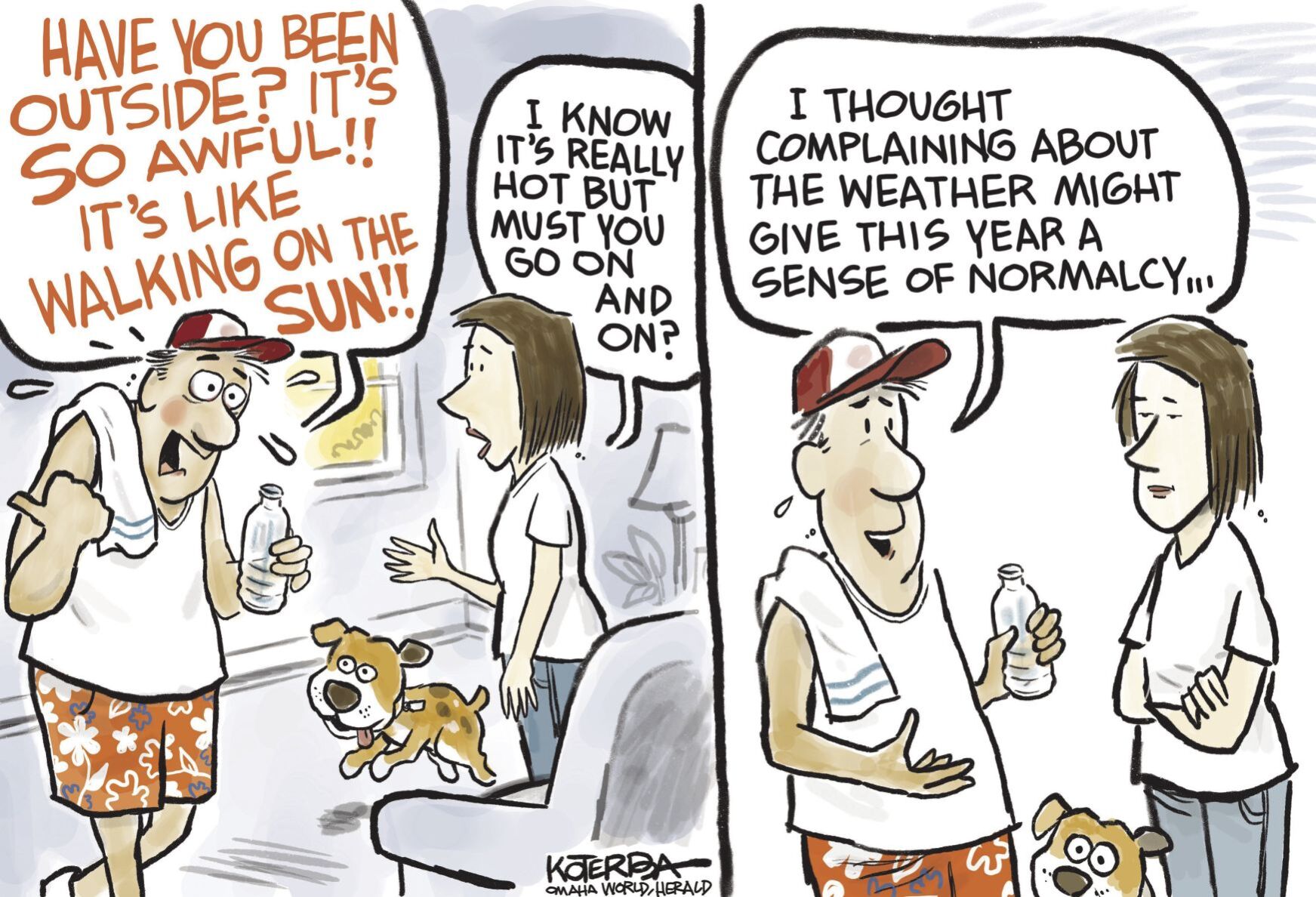Jeff Koterba's latest cartoon: Searching for normalcy